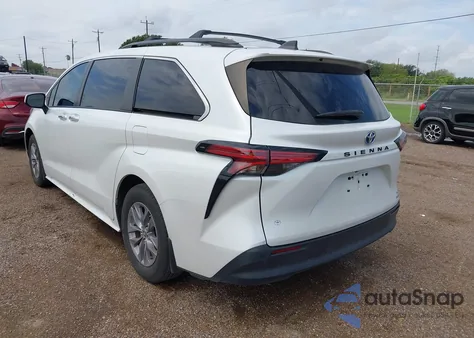 2022 Toyota Sienna Xle from USA, damaged, VIN 5TDYRKECXNS085635